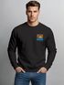 Sweatshirt Herren Logo Print Sommer Sonne Welle Strand Meer Rundhals-Pullover Fashion Streetwear Neverless®preview