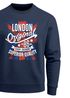 Sweatshirt Herren London Vintage England Großbritannien UK Flagge Rundhals-Pullover Neverless®preview