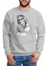 Sweatshirt Herren Marilyn Monroe Brille Tattoo Rundhals-Pullover Moonworks®preview