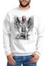 Sweatshirt Herren Marilyn Monroe Gangster Pistolen Rundhals-Pullover Moonworks®preview