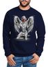 Sweatshirt Herren Marilyn Monroe Gangster Pistolen Rundhals-Pullover Moonworks®preview