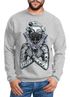 Sweatshirt Herren Marilyn Monroe Pistole Gun Gangster Rundhals-Pullover Moonworks®preview