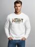 Sweatshirt Herren Merry Christmas Weihnachstpullover College Style Pullover mit Print Fashion Streetwear Neverless®preview