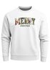 Sweatshirt Herren Merry Christmas Weihnachstpullover College Style Pullover mit Print Fashion Streetwear Neverless®preview