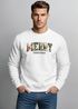 Sweatshirt Herren Merry Christmas Weihnachstpullover College Style Pullover mit Print Fashion Streetwear Neverless®preview