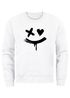 Sweatshirt Herren mit Aufdruck Motiv Smile Print Rundhals-Pullover Fashion Streetwear Neverless®preview