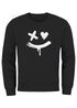 Sweatshirt Herren mit Aufdruck Motiv Smile Print Rundhals-Pullover Fashion Streetwear Neverless®preview