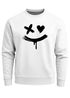 Sweatshirt Herren mit Aufdruck Motiv Smile Print Rundhals-Pullover Fashion Streetwear Neverless®preview