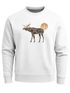 Sweatshirt Herren mit Aufdruck Polygon Elch Outdoor Motive Wandern Natur Wald Rundhals-Pullover Fashion Streetwear Neverless®preview