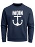 Sweatshirt Herren Moin Anker Retro Print Aufdruck Maritim Nordisch Rundhals-Pullover Fashion Streetwear Neverless®preview
