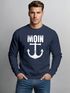 Sweatshirt Herren Moin Anker Retro Print Aufdruck Maritim Nordisch Rundhals-Pullover Fashion Streetwear Neverless®preview