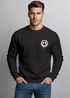 Sweatshirt Herren Motiv Drip Face Drippy Smile Herz-Augen Lächeln Graffiti Rundhals-Pullover Streetwear Neverless®preview