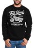Sweatshirt Herren Motorrad Bike Retro Full Speed Rundhals-Pullover Neverless®preview
