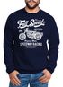 Sweatshirt Herren Motorrad Bike Retro Full Speed Rundhals-Pullover Neverless®preview