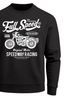 Sweatshirt Herren Motorrad Bike Retro Full Speed Rundhals-Pullover Neverless®preview