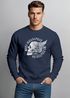 Sweatshirt Herren Motorrad Biker Totenkopf Skull Wings Vintage Rundhals-Pullover Neverless®preview