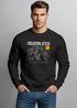 Sweatshirt Herren Mountain Berge Frontprint Pullover mit Print Mission Unknown Schriftzug Fashion Streetwear Neverless®preview