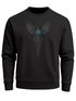 Sweatshirt Herren Munin Raven Odin Valknut Valhalla Wikinger Nordmänner Mythologie Rundhals-Pullover Neverless®preview