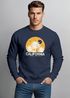 Sweatshirt Herren ohne Kapuze California Palmen Frontprint Rundhals-Pullover Fashion Streetwear Neverless®preview