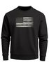 Sweatshirt Herren ohne Kapuze Frontprint American Flag Vintage Style Pullover mit Print Fashion Streetwear Neverless®preview