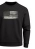 Sweatshirt Herren ohne Kapuze Frontprint American Flag Vintage Style Pullover mit Print Fashion Streetwear Neverless®preview