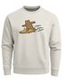 Sweatshirt Herren ohne Kapuze Frontprint Bär auf Surfbrett Pullover Aufdruck Print Fashion Streetwear Neverless®preview