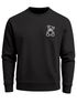 Sweatshirt Herren ohne Kapuze Frontprint Bär Brustlogo Polygon Teddy Pullover Fashion Streetwear Neverless®preview