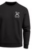 Sweatshirt Herren ohne Kapuze Frontprint Bär Brustlogo Polygon Teddy Pullover Fashion Streetwear Neverless®preview