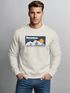 Sweatshirt Herren ohne Kapuze Frontprint Expedition Mountain Berge Design Rundhals-Pullover Fashion Streetwear Neverless®preview