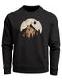 Sweatshirt Herren ohne Kapuze Frontprint mit Berg und Sonne – Outdoor Streetwear Männer Fashion Neverless®preview