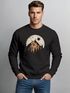 Sweatshirt Herren ohne Kapuze Frontprint mit Berg und Sonne – Outdoor Streetwear Männer Fashion Neverless®preview