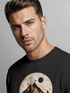 Sweatshirt Herren ohne Kapuze Frontprint mit Berg und Sonne – Outdoor Streetwear Männer Fashion Neverless®preview