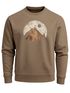 Sweatshirt Herren ohne Kapuze Frontprint mit Berg und Sonne – Outdoor Streetwear Männer Fashion Neverless®preview