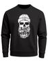 Sweatshirt Herren ohne Kapuze Frontprint Moin Skull Totenkopf Anker Nordic Streetwear Pullover Fashion Neverless®preview