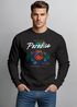 Sweatshirt Herren ohne Kapuze Frontprint Paradiso Pineapple DJ Ananas Design Electronic Music Streetwear Pullover Fashion Neverless®preview