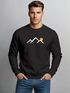Sweatshirt Herren ohne Kapuze Frontprint Rundhals-Pullover Fashion Streetwear Neverless®preview