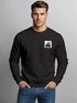 Sweatshirt Herren ohne Kapuze Frontprint Rundhals-Pullover Fashion Streetwear Neverless®preview