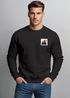 Sweatshirt Herren ohne Kapuze Frontprint Rundhals-Pullover Fashion Streetwear Neverless®preview