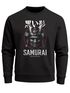Sweatshirt Herren ohne Kapuze Japan Samurai Frontprint Rundhals-Pullover Fashion Streetwear Männer Neverless®preview
