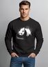 Sweatshirt Herren Panda Splash Rundhals-Pullover Neverless®preview