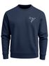 Sweatshirt Herren Polygon Print Aufdruck Vogel Origami Rundhals-Pullover Fashion Streetwear Neverless®preview