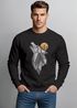 Sweatshirt Herren Polygon Print Wolf Wald Outdoor Adventure Natur Tiermotiv Rundhals-Pullover Fashion Streetwear Neverless®preview