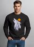 Sweatshirt Herren Polygon Print Wolf Wald Outdoor Adventure Natur TiermotivRundhals-Pullover Fashion Streetwear Neverless®preview