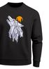 Sweatshirt Herren Polygon Print Wolf Wald Outdoor Adventure Natur TiermotivRundhals-Pullover Fashion Streetwear Neverless®preview