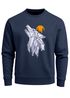 Sweatshirt Herren Polygon Print Wolf Wald Outdoor Adventure Natur TiermotivRundhals-Pullover Fashion Streetwear Neverless®preview