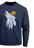 Sweatshirt Herren Polygon Print Wolf Wald Outdoor Adventure Natur TiermotivRundhals-Pullover Fashion Streetwear Neverless®preview