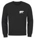 Sweatshirt Herren Print Aufdruck Bär Polygon Design Wander Outdoor Rundhals-Pullover Fashion Streetwear Neverless®preview