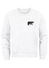 Sweatshirt Herren Print Aufdruck Bär Polygon Design Wander Outdoor Rundhals-Pullover Fashion Streetwear Neverless®preview