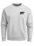 Sweatshirt Herren Print Aufdruck Bär Polygon Design Wander Outdoor Rundhals-Pullover Fashion Streetwear Neverless®preview