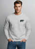 Sweatshirt Herren Print Aufdruck Bär Polygon Design Wander Outdoor Rundhals-Pullover Fashion Streetwear Neverless®preview